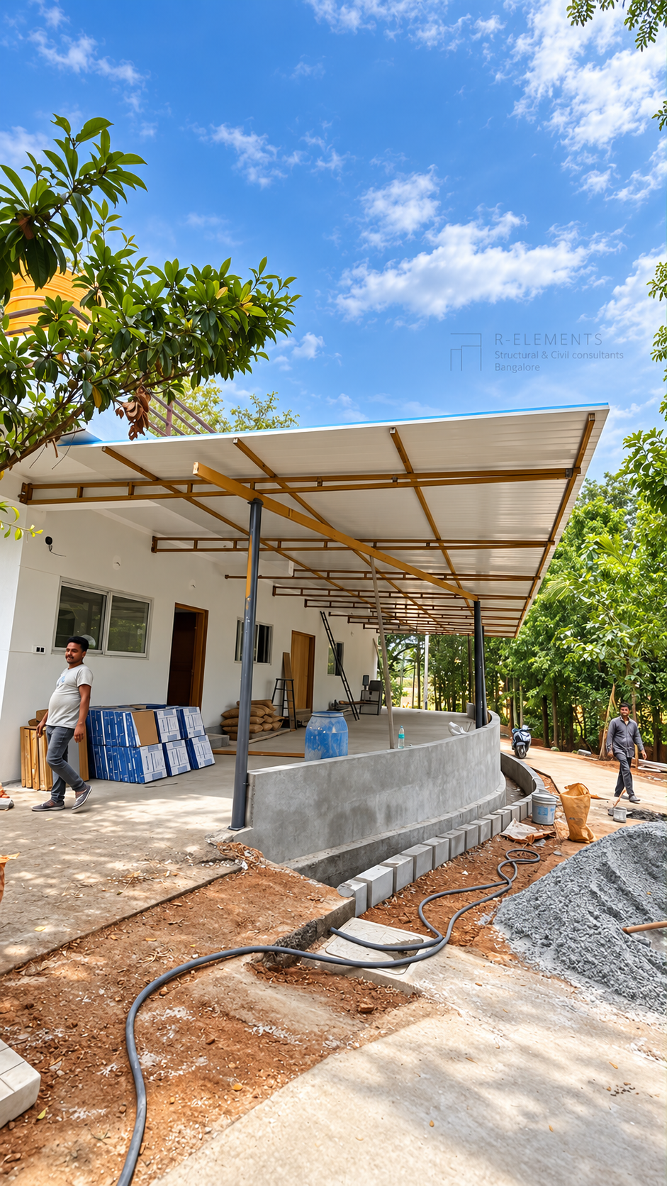 Completed institutional building